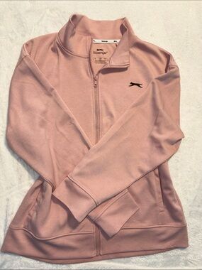 Slazenger Women's Pale Pink Full-Zip Bomber Jacket